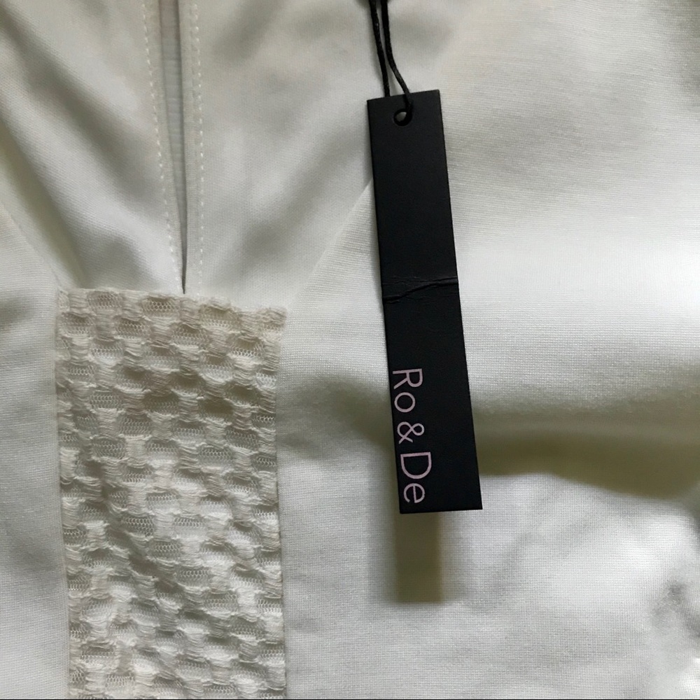 NWT Ro & De Bodycon Cocktail Dress in Ivory, S - Picture 10 of 15